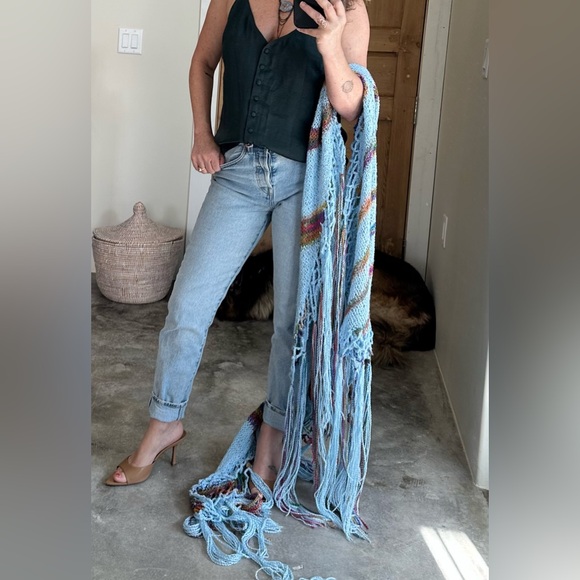 Knit Shawl x-large handmade - Picture 6 of 7